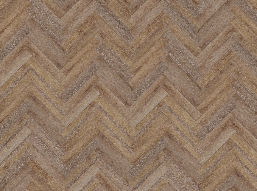 Obsidian Sunset waterproof hybrid herringbone flooring room render