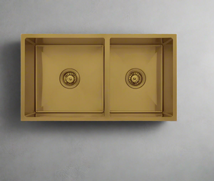 Kitchen double sink Gold