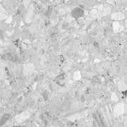 Gray terrazzo pattern with speckled design