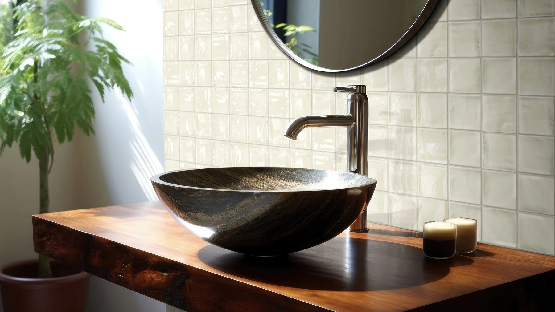 Luxe Beige Ceramic Tile