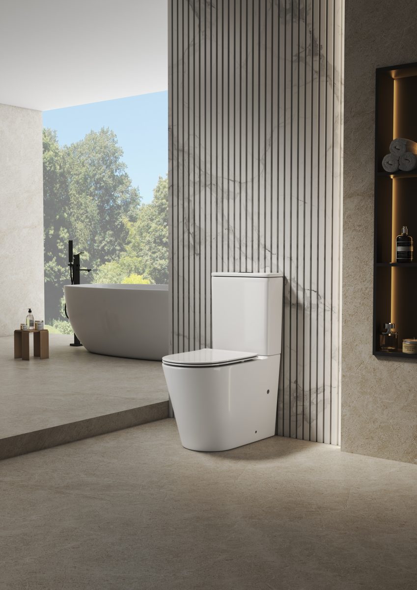 Zumi Zero Extra High Rimless Whirlpool Back-to-Wall Toilet Suite – official Zumi gallery – MB-028 Live 1