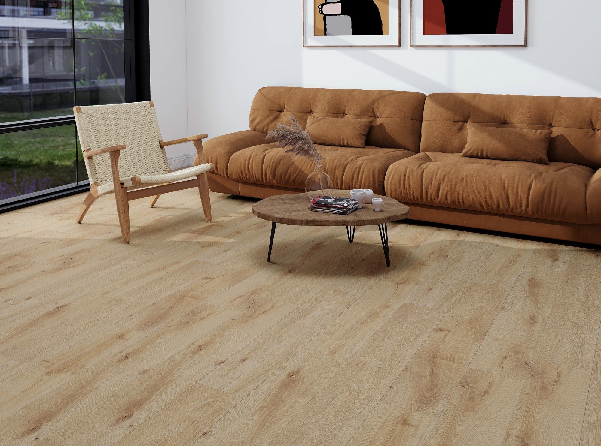 MTF Milan Oak water-resistant laminate flooring render image