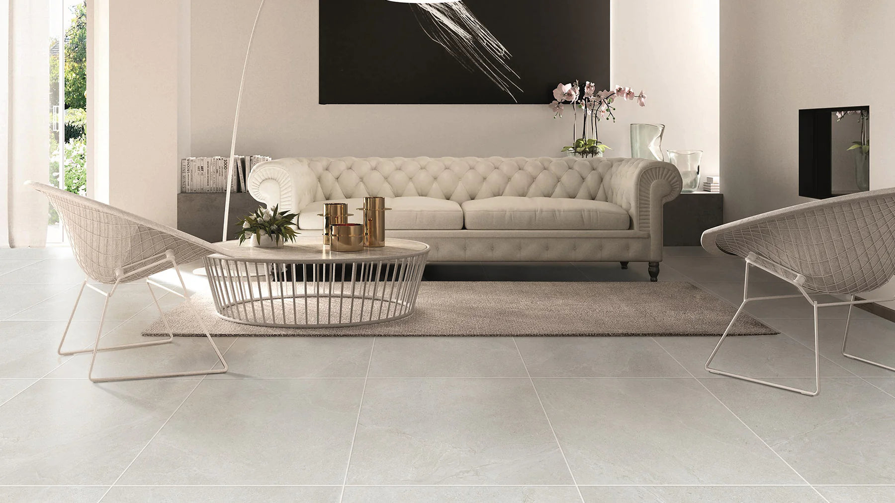Magic Stone White Porcelain Tile