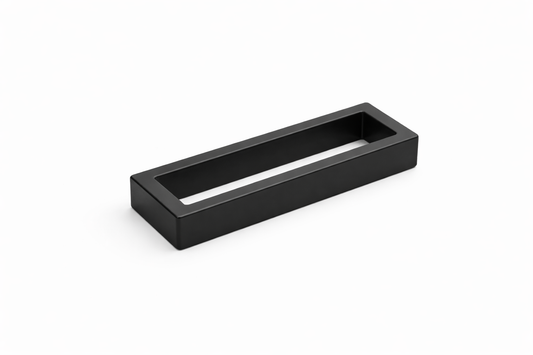 Matte Black Square Hand Towel Ring SS304 | Bathroom