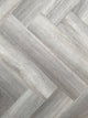 Obsidian Estate Grey Oak Waterproof Hybrid Herringbone Flooring 9mm