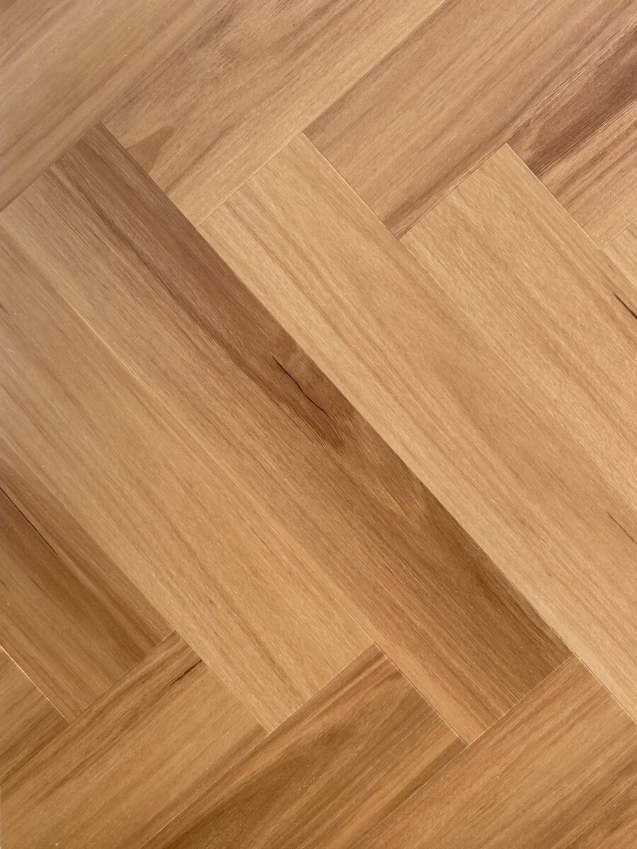 Obsidian Blackbutt waterproof hybrid herringbone flooring product image