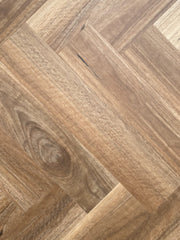 Obsidian Spotted Gum waterproof hybrid herringbone flooring product image