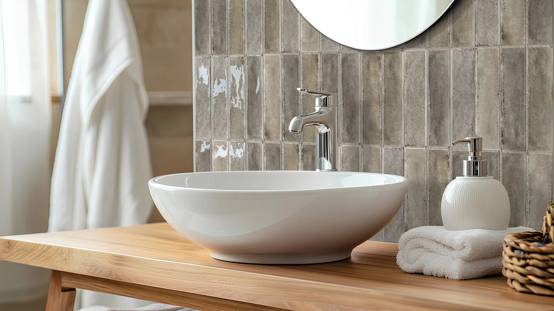 Otway Grey Porcelain Tile 60×240mm