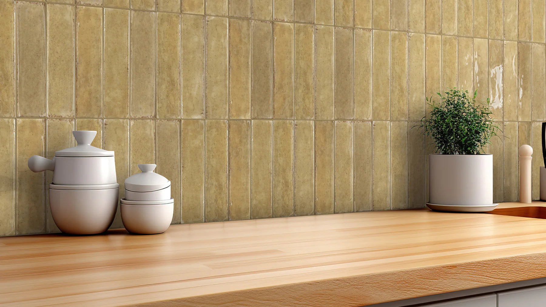 Otway Pistachio Porcelain Tile 60×240mm