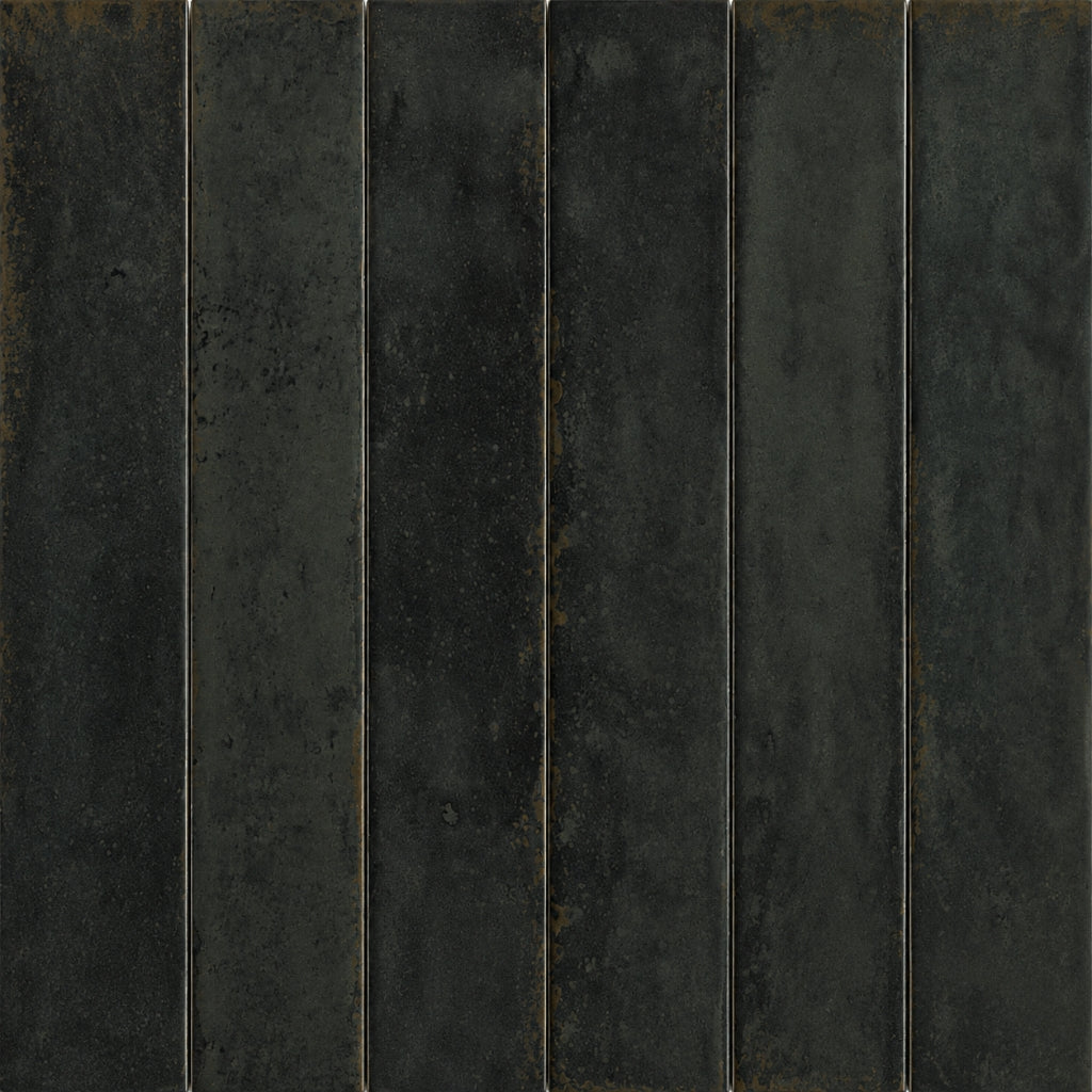Dark brown wooden panel with vertical grain pattern