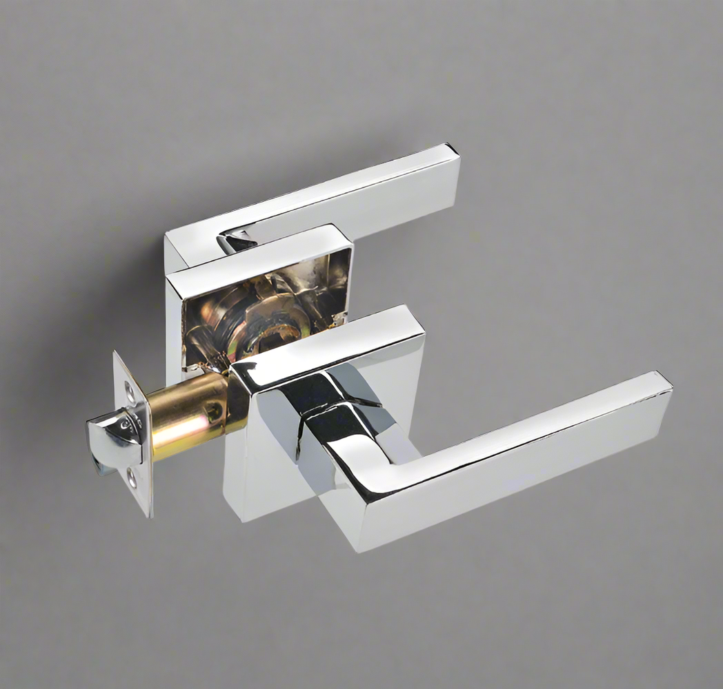 Heavy-Duty Passage Door Handle silver color