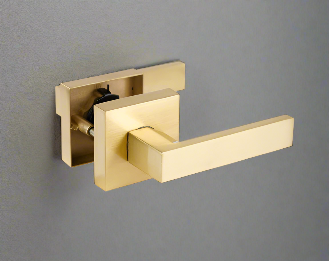 Heavy-Duty Passage Door Handle golden color