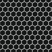 Black Porcelain Hexagon Mosaic Tile