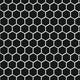 Black Porcelain Hexagon Mosaic Tile
