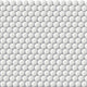 White Porcelain Penny Round Mosaic Tile 315x310mm