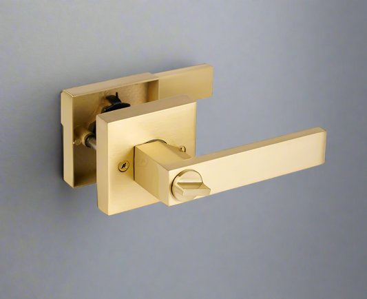 Privacydoorhandle_Gold door lock