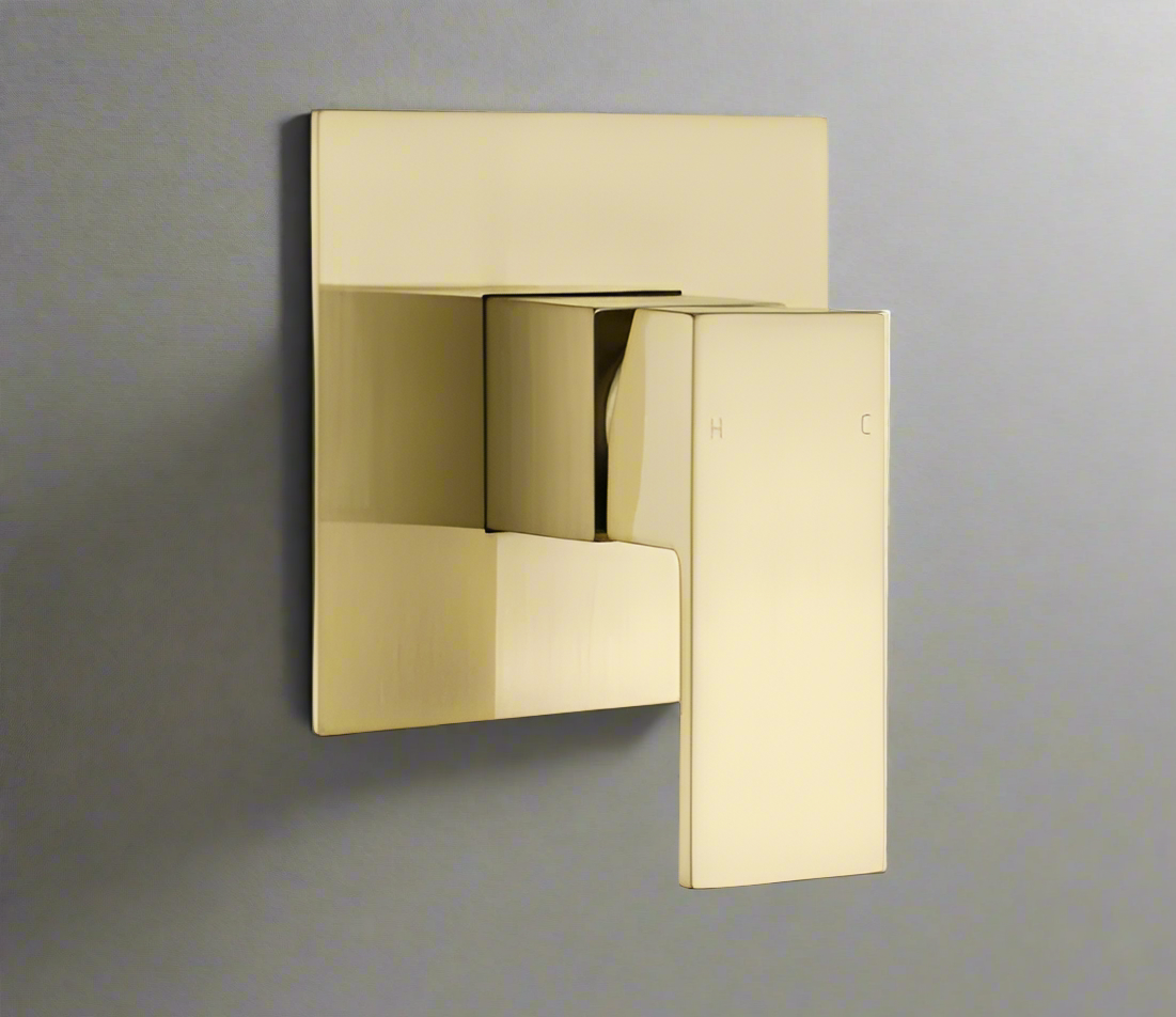 Shower mixer brushed gold