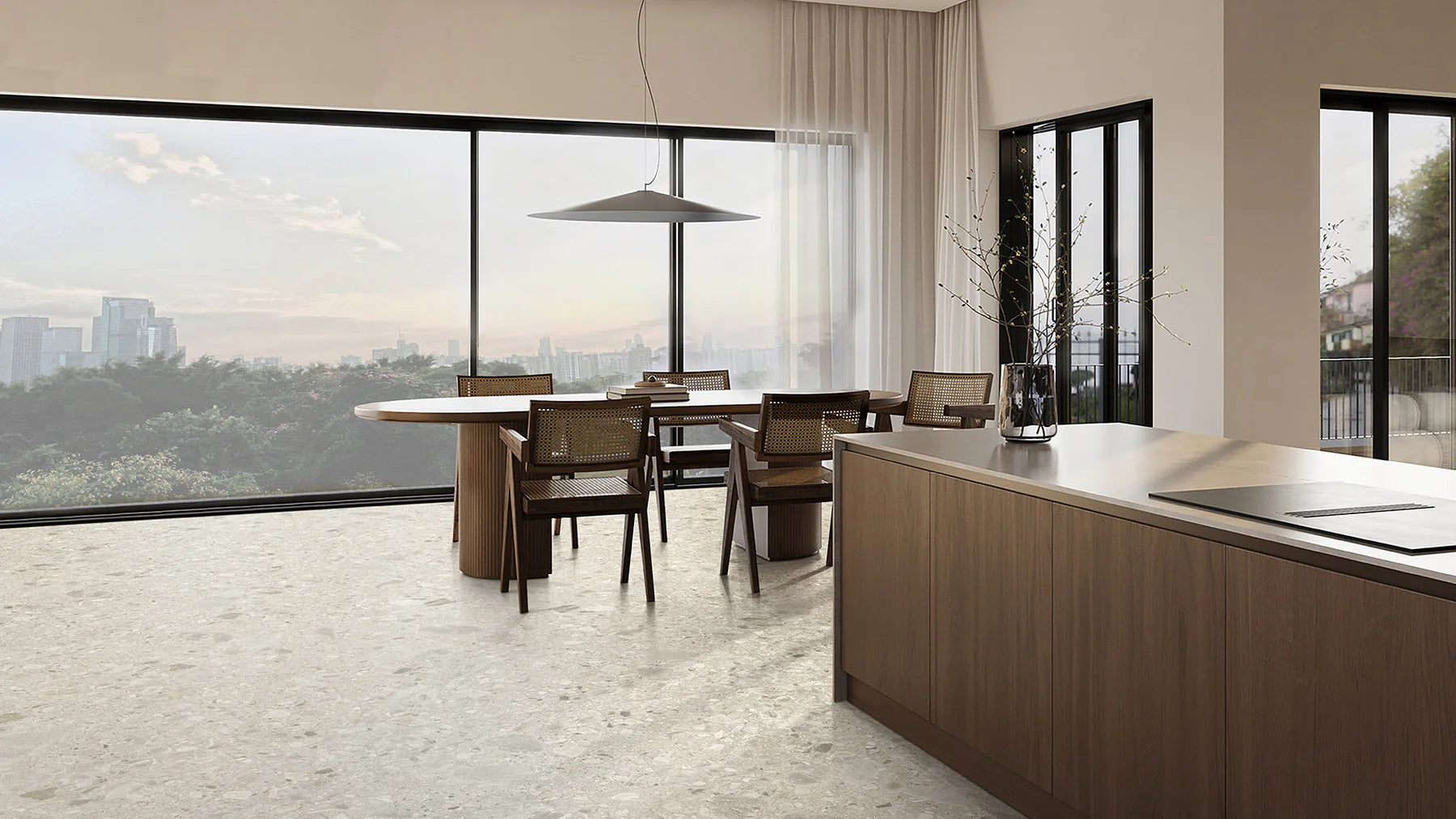 Terrazzo Ceppo Grey Porcelain Tile