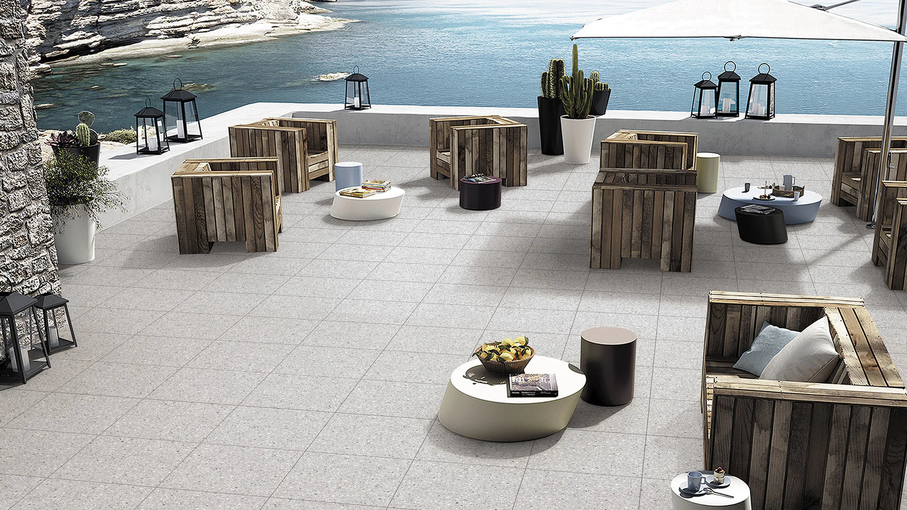 Terrazzo Grigio Porcelain Stone Tile