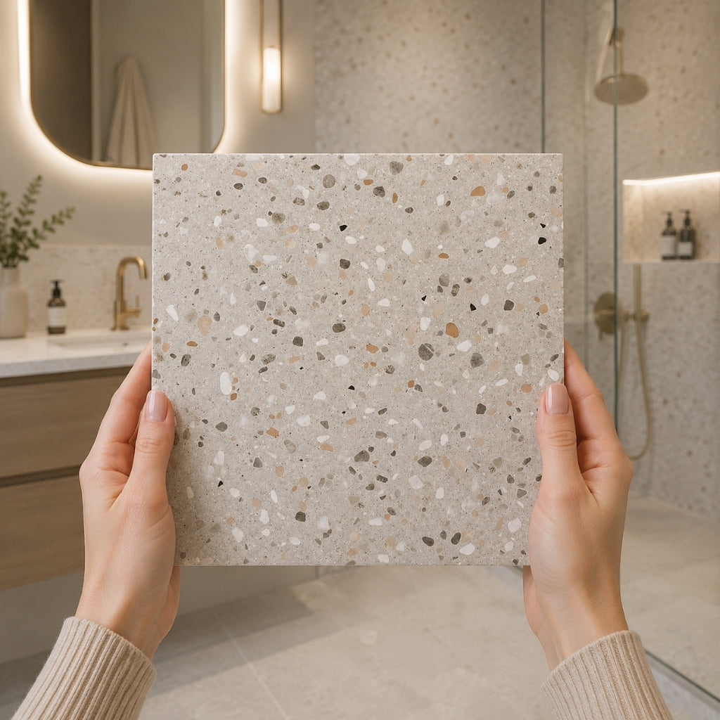 Terrazzo Smooth Grip Stone Tile