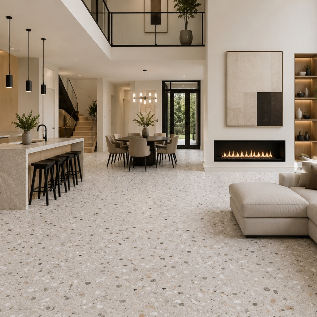 Terrazzo Smooth Grip Stone Tile