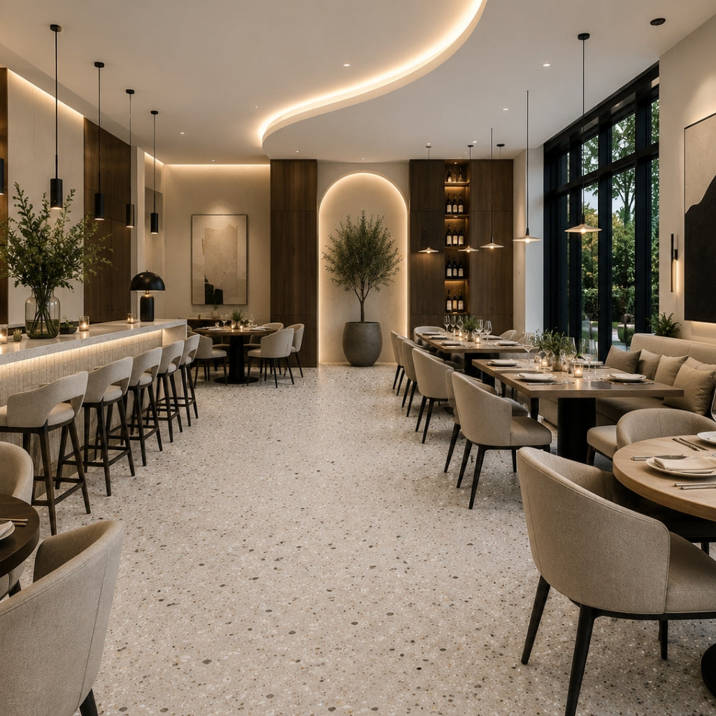 Terrazzo Smooth Grip Stone Tile