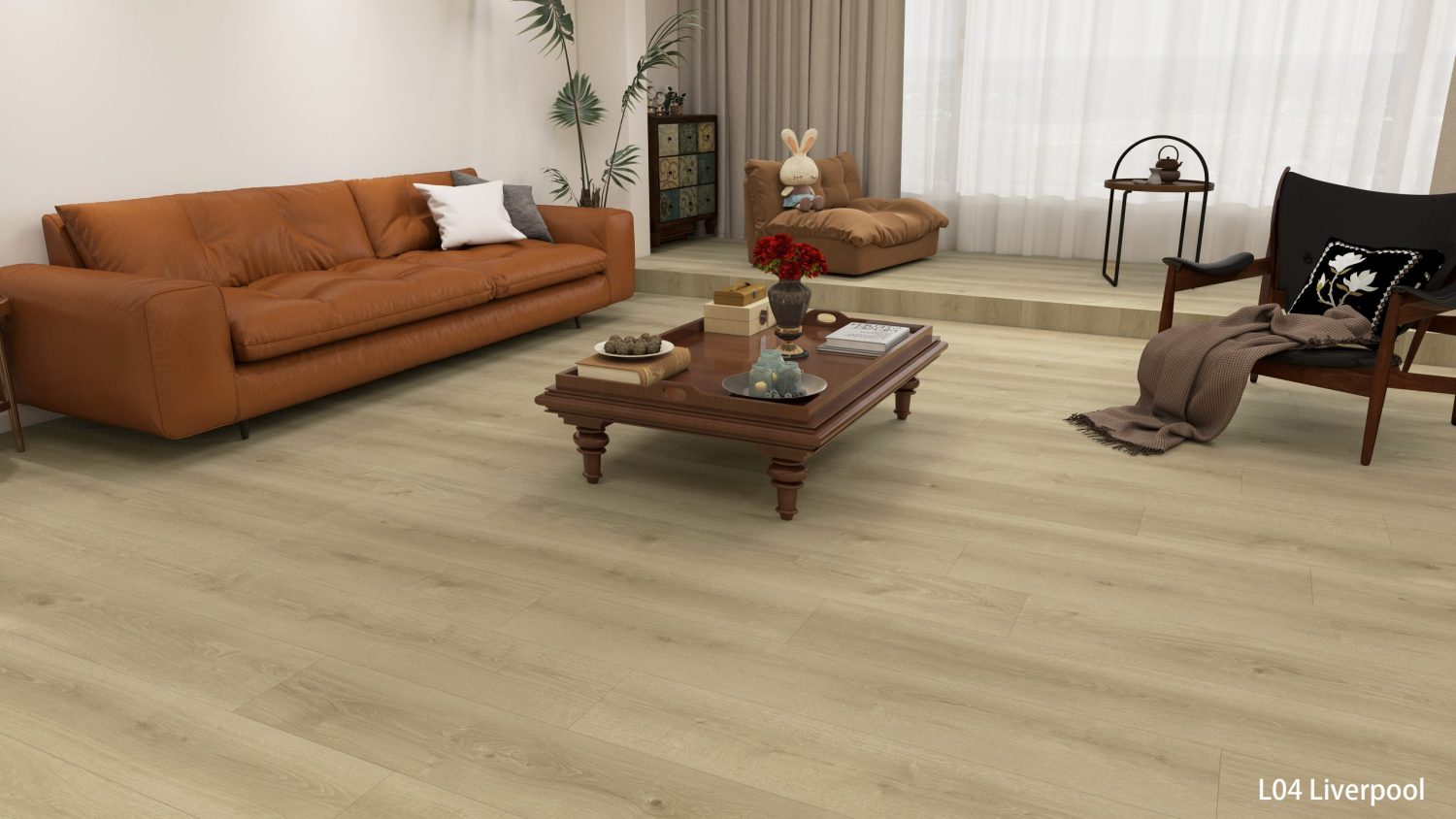 TimberFlow Liverpool water-resistant laminate flooring render image