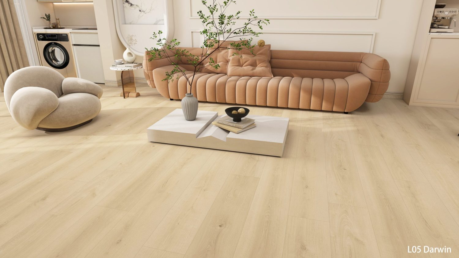 TimberFlow Darwin water-resistant laminate flooring render image