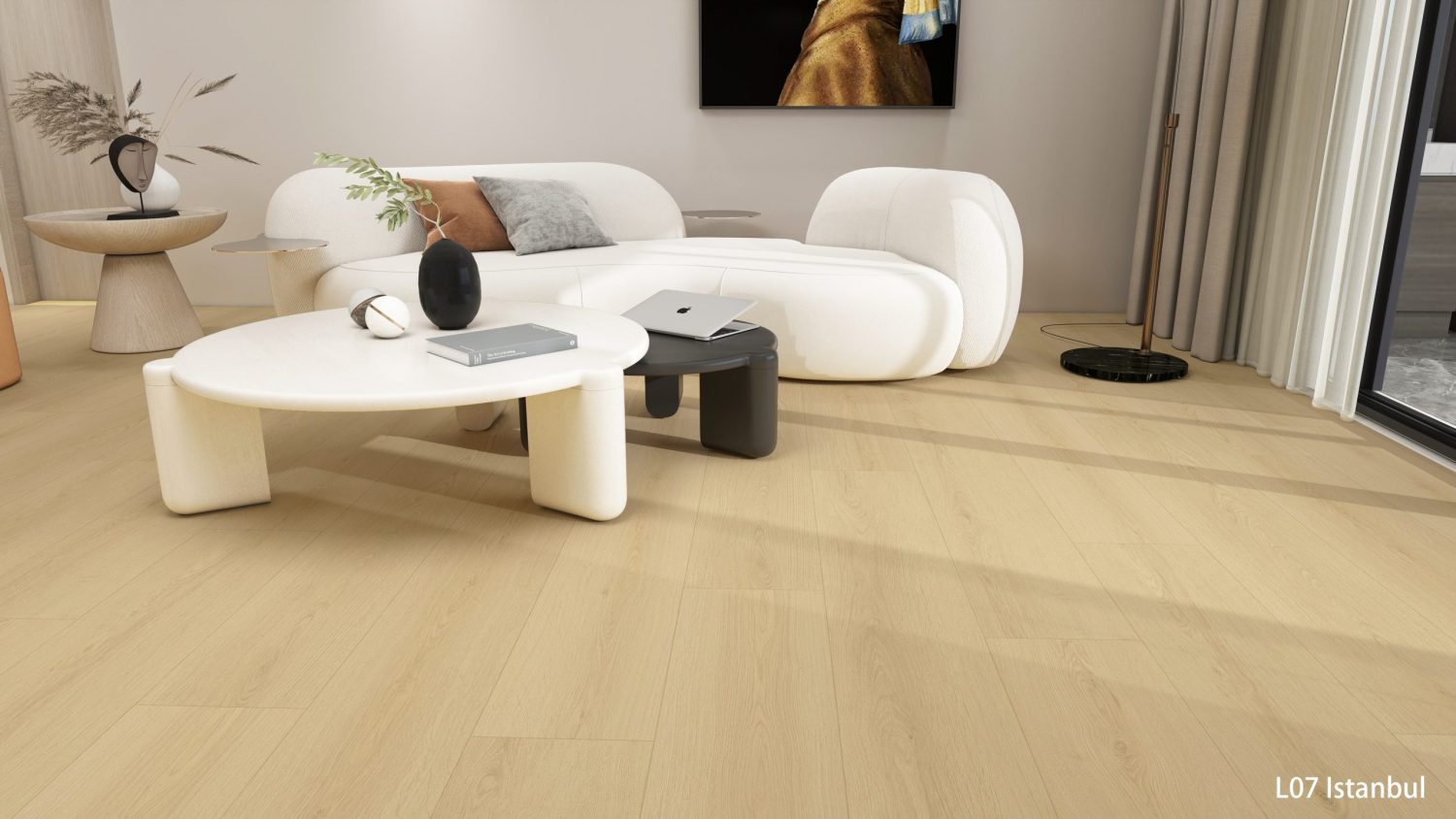 TimberFlow Istanbul water-resistant laminate flooring render image