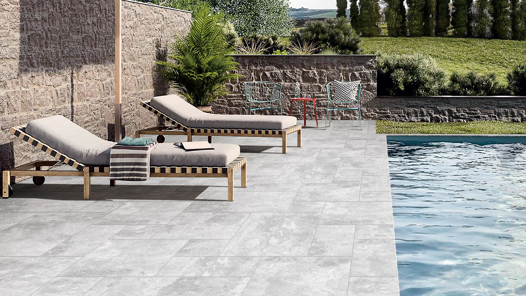 Tundra White  French Pattern Porcelain Tile