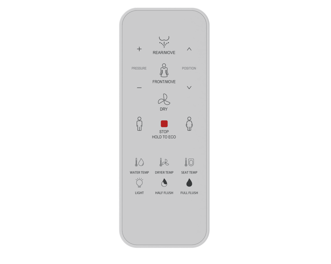 Zumi Novus V7201 Wall-Hung Smart Toilet Suite with In-Wall Cistern, Push Plate and Remote – official Zumi gallery – Novus Wall Hung Smart Bidet Suite Remote
