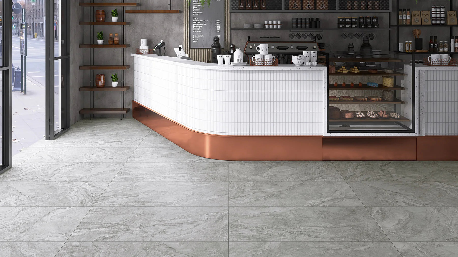 Xtrav Silver Porcelain Tile