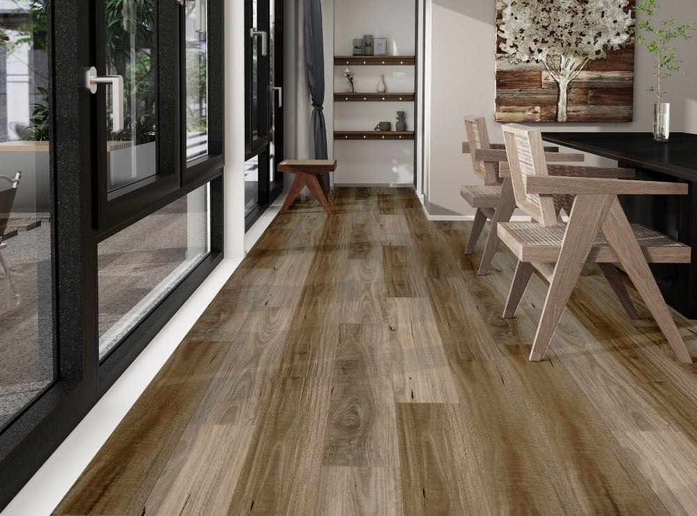 MTF Spotted Gum water-resistant laminate flooring render image