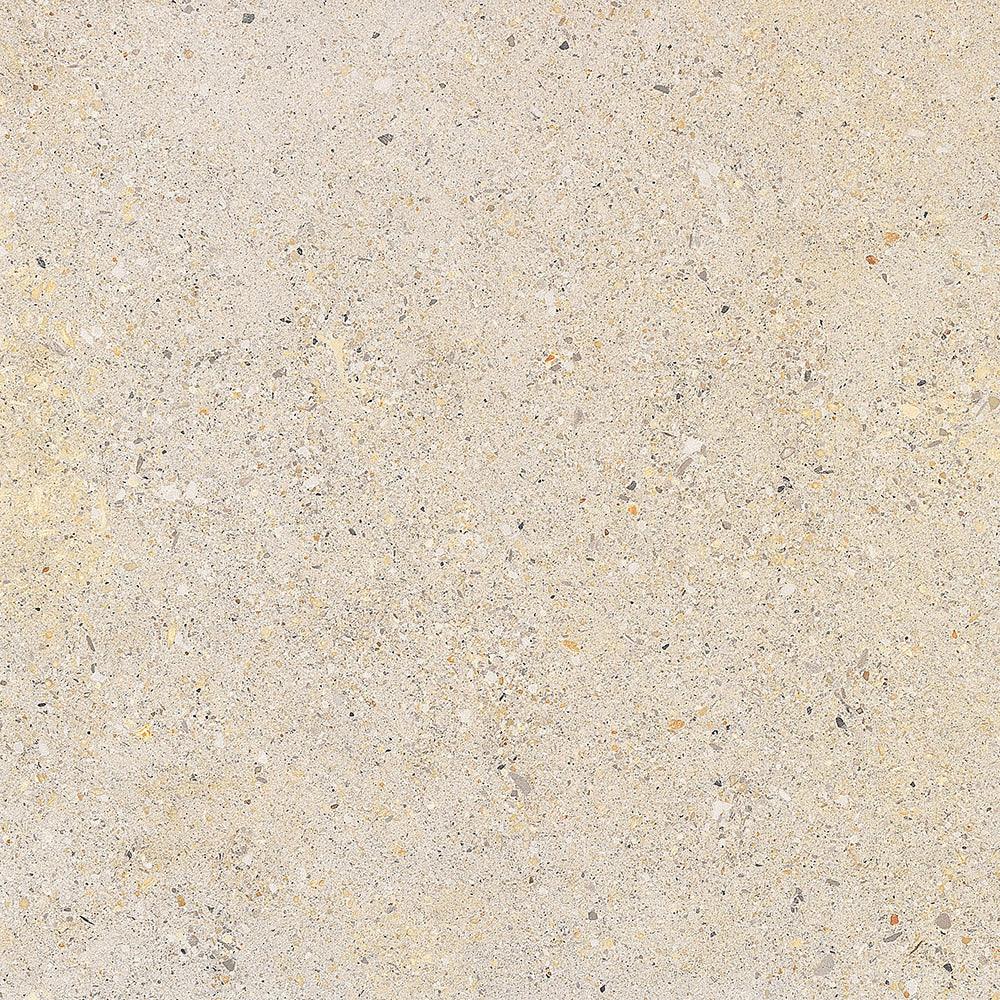 Aggregate White concrete-look tile close-up