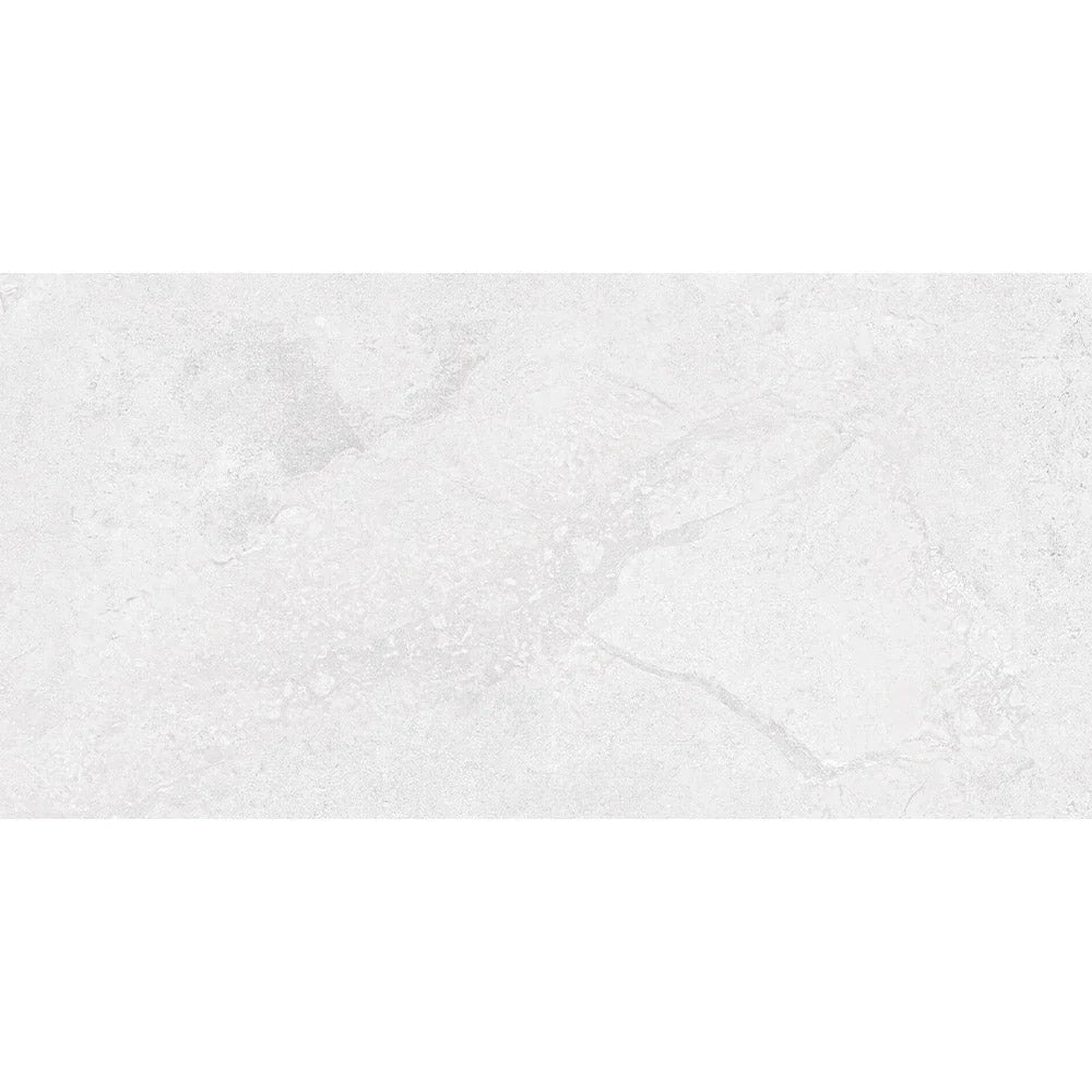 Astra White 600x1200 matt porcelain tile close-up