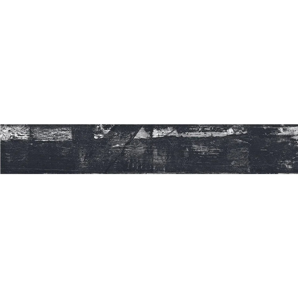 Carbon Black timber look porcelain tile