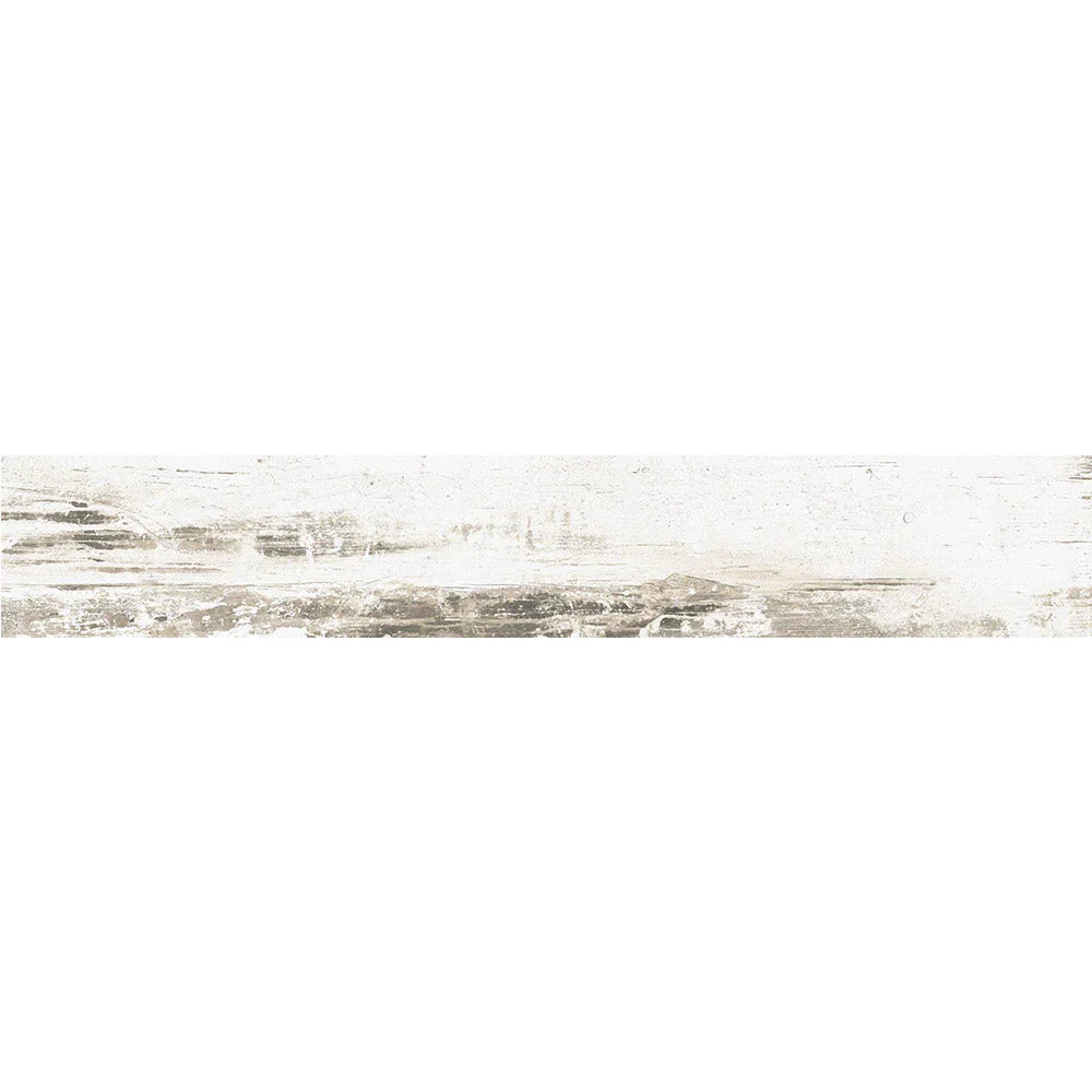 Carbon White timber look porcelain tile