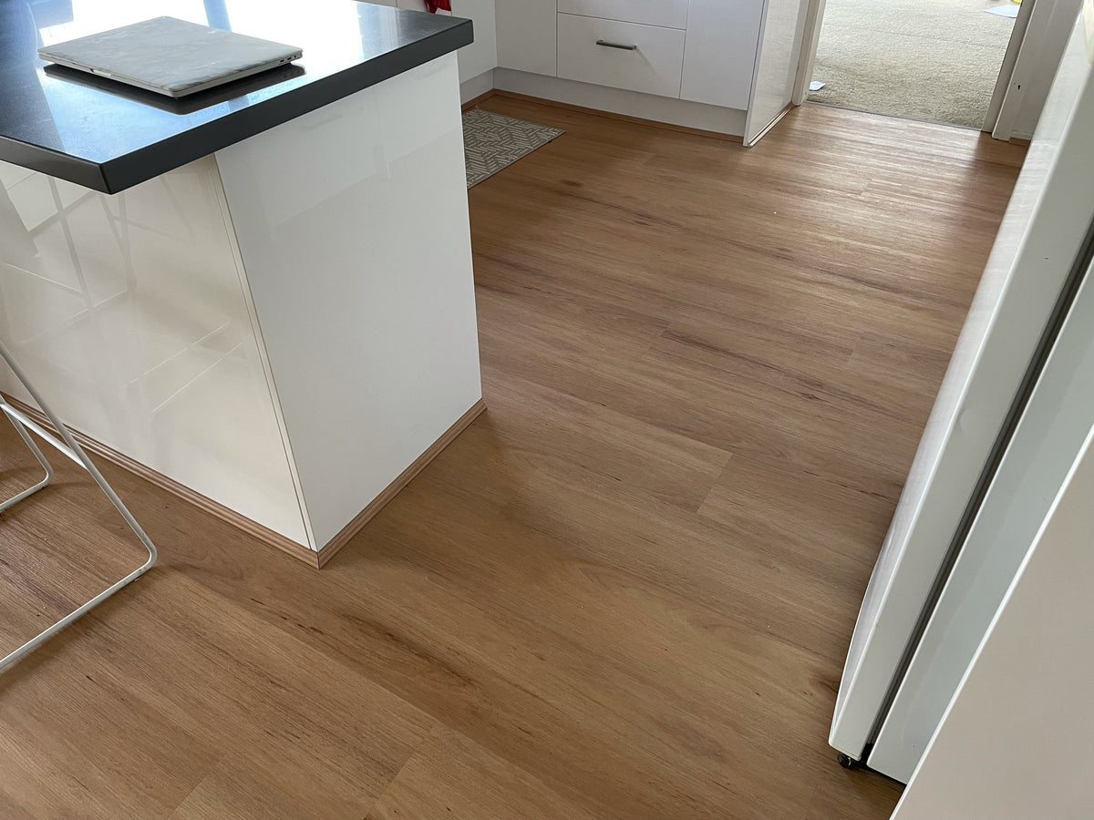 Coastal Blackbutt Hybrid Flooring 9.5mm installed in a contemporary interior