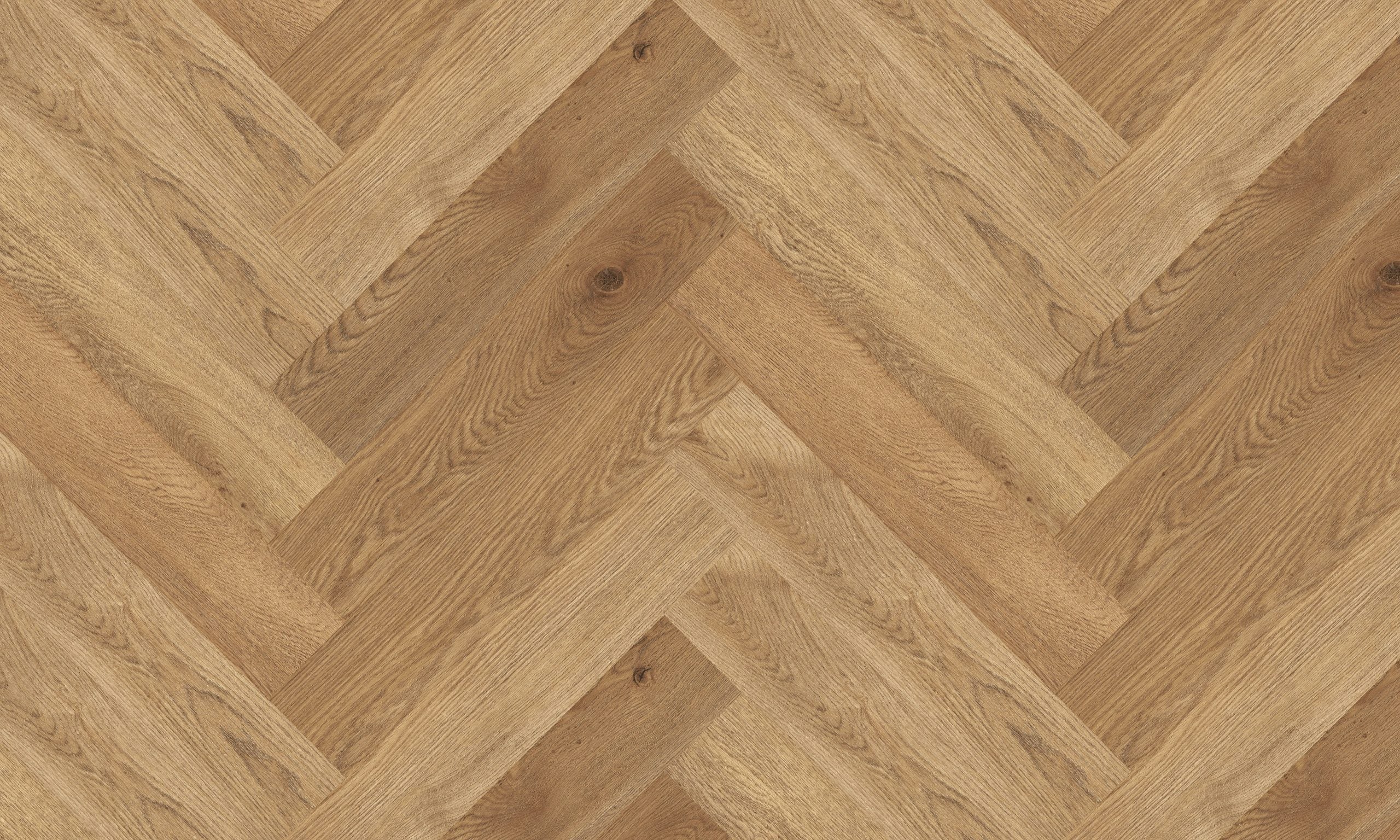 Blonde Oak Herringbone Hybrid Flooring 9mm product image
