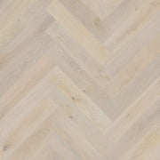 CrossWood T1 Latte Oak engineered herringbone flooring product image
