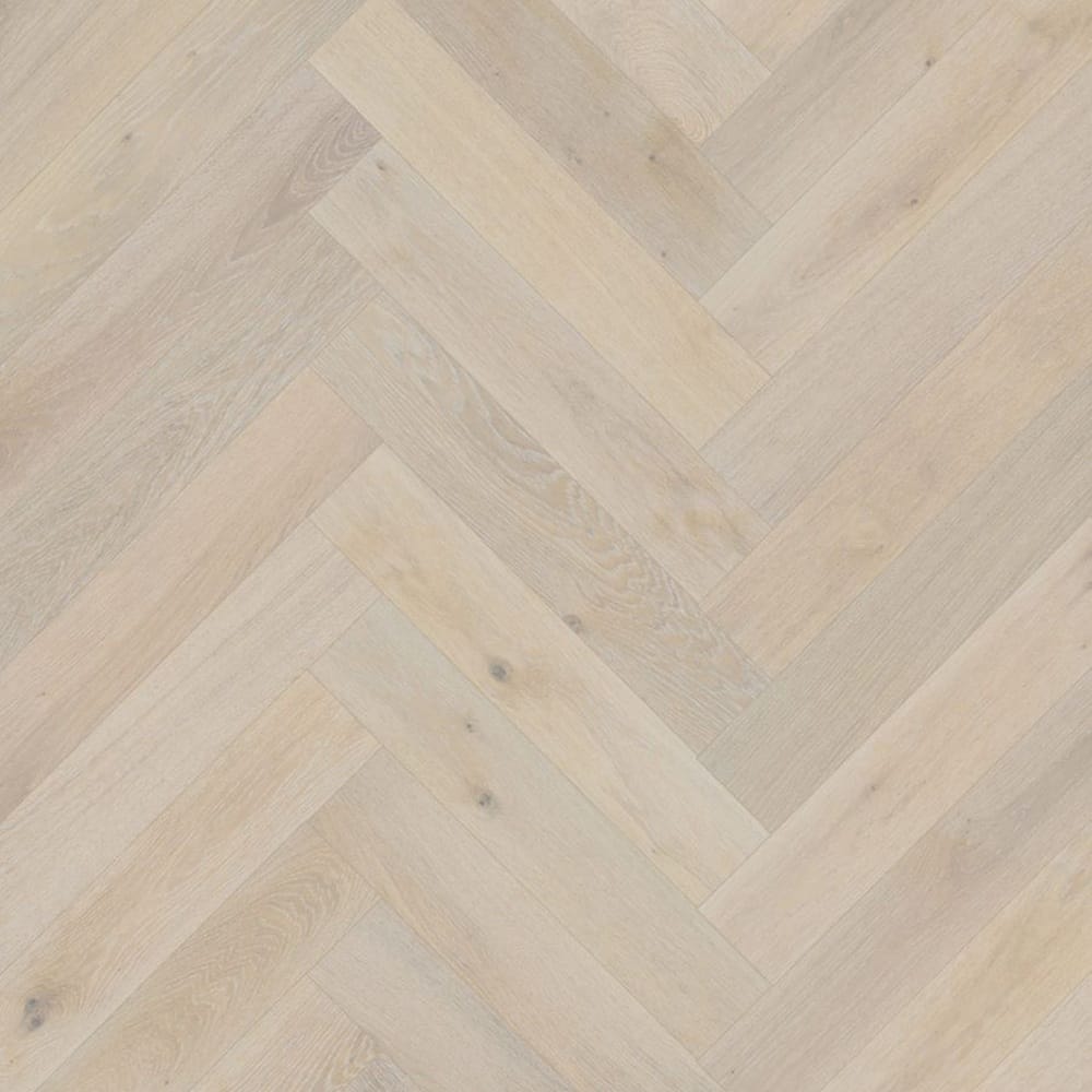 CrossWood T1 Latte Oak engineered herringbone flooring product image