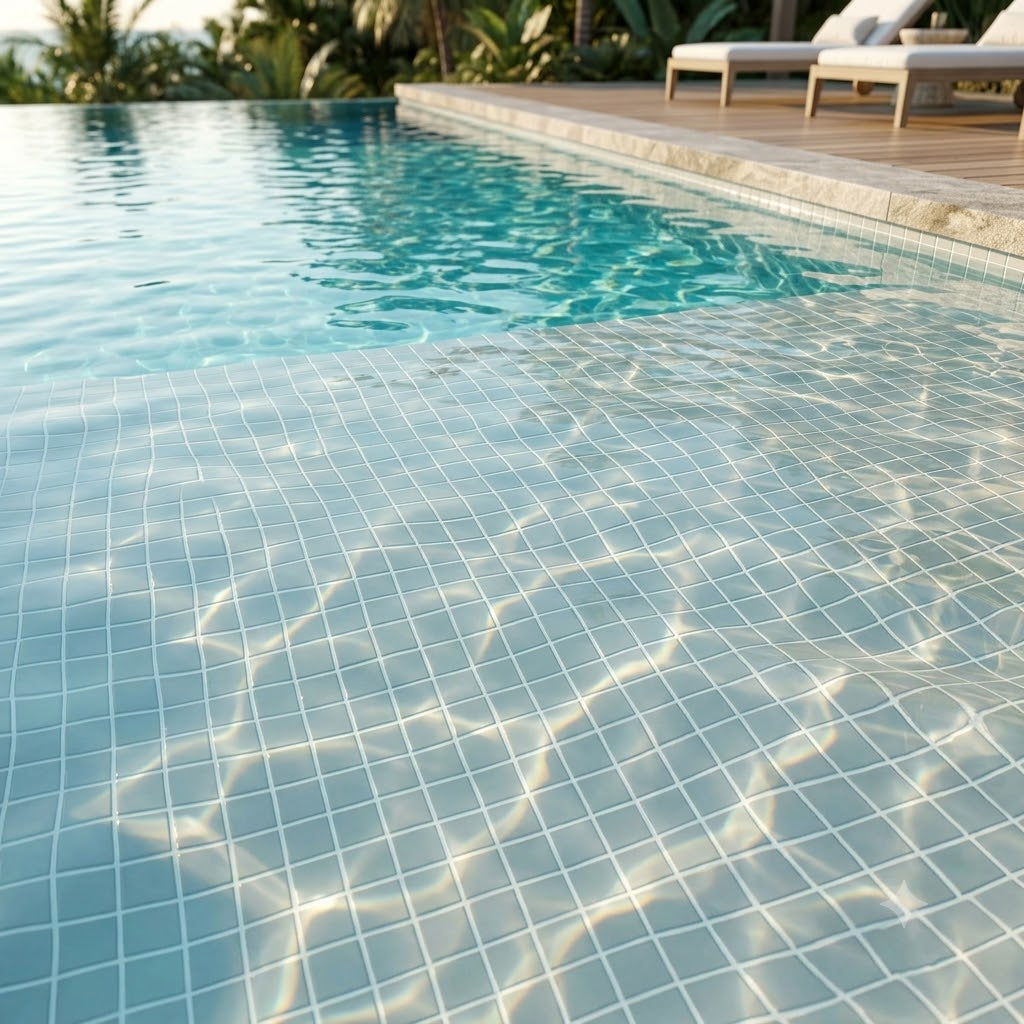 Genuine Snow White Pool Tile