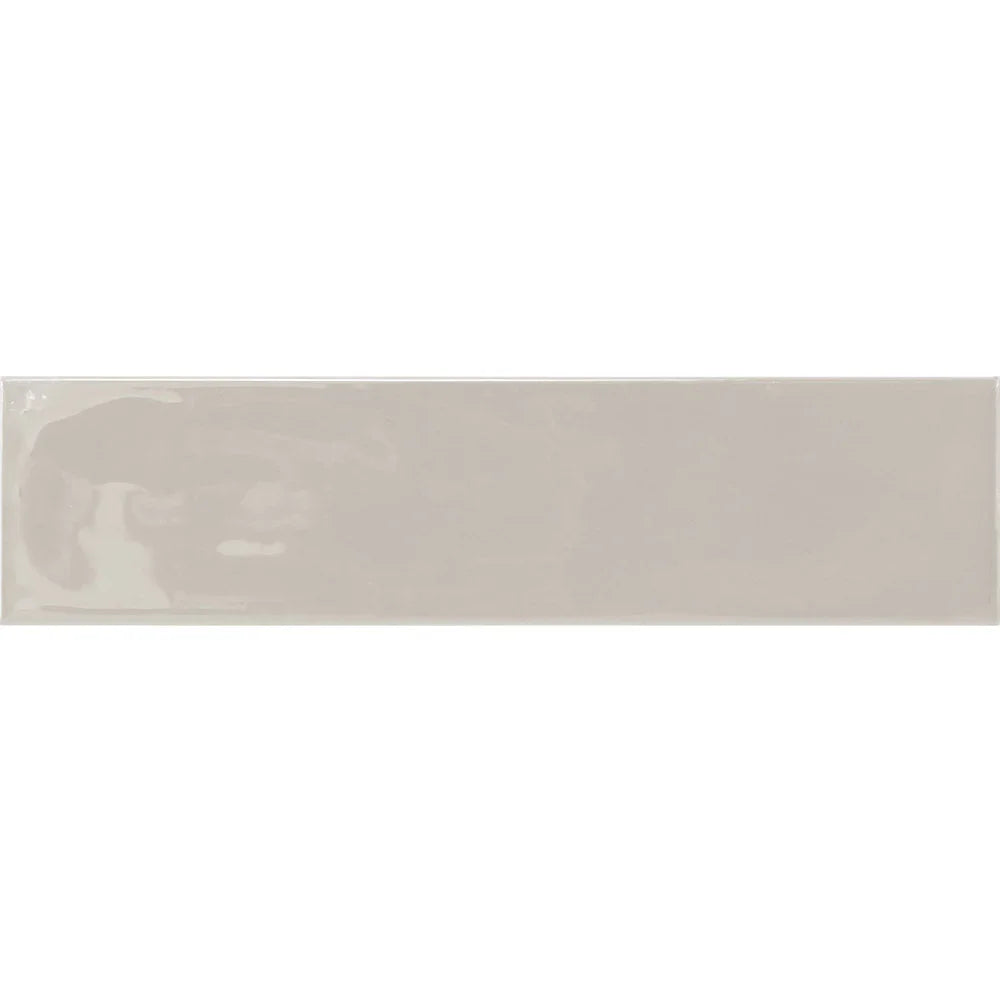 Edge Light Grey Wave ceramic subway tile