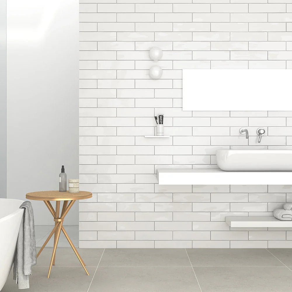Edge Wave ceramic subway tile lifestyle application
