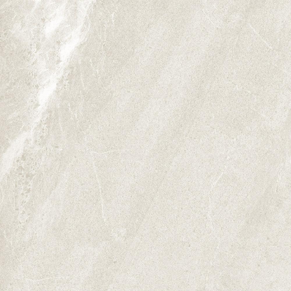 Eliza White limestone-look porcelain tile close-up