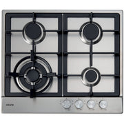 Euro ECT60WCX 60cm four-burner stainless steel gas cooktop