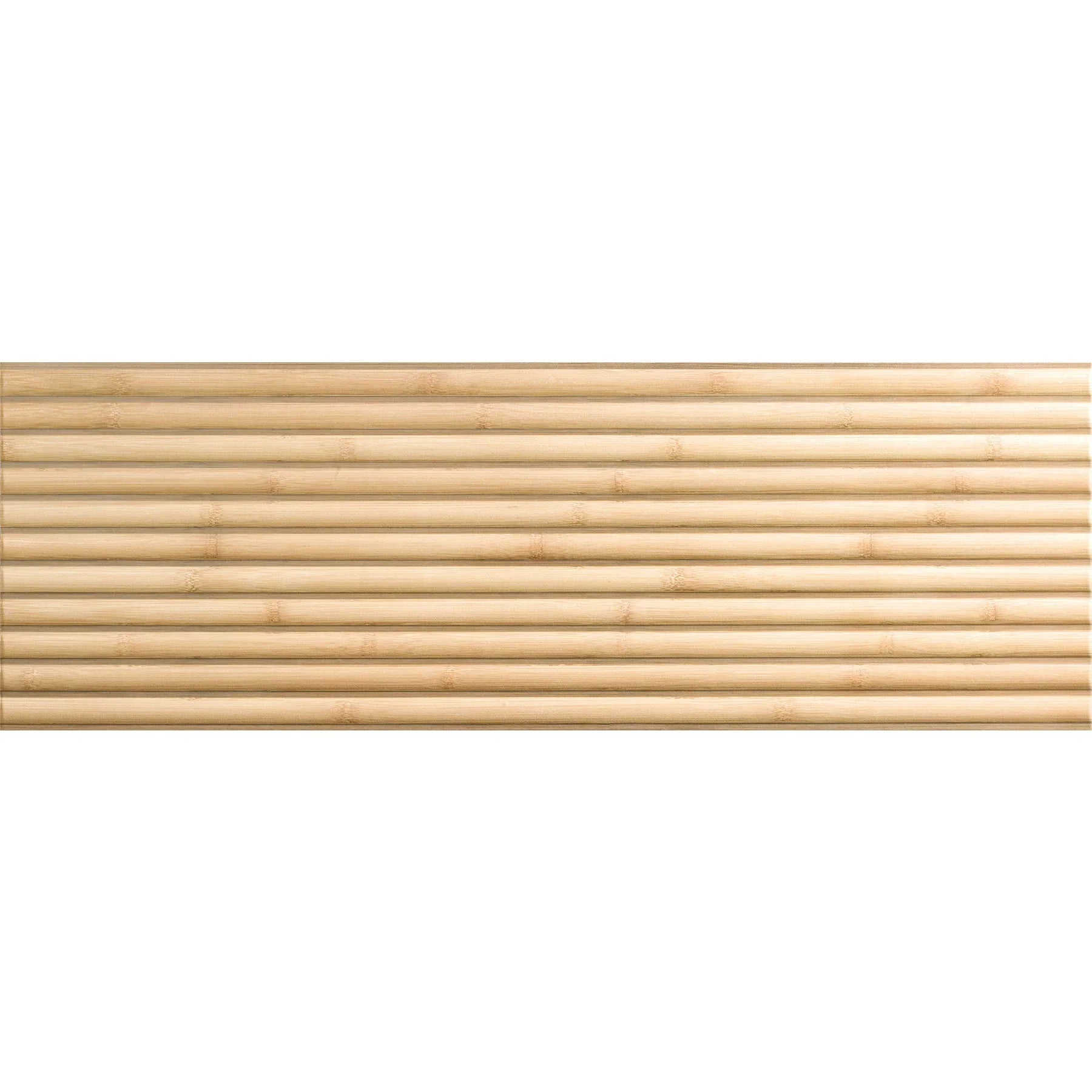 Fluted Bamboo Natural porcelain wall tile