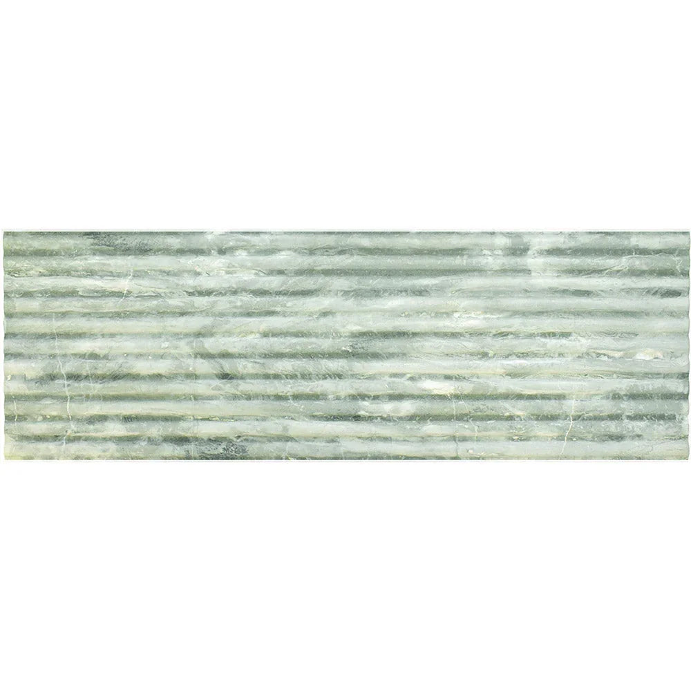 Fluted Travertino Jungle porcelain wall tile
