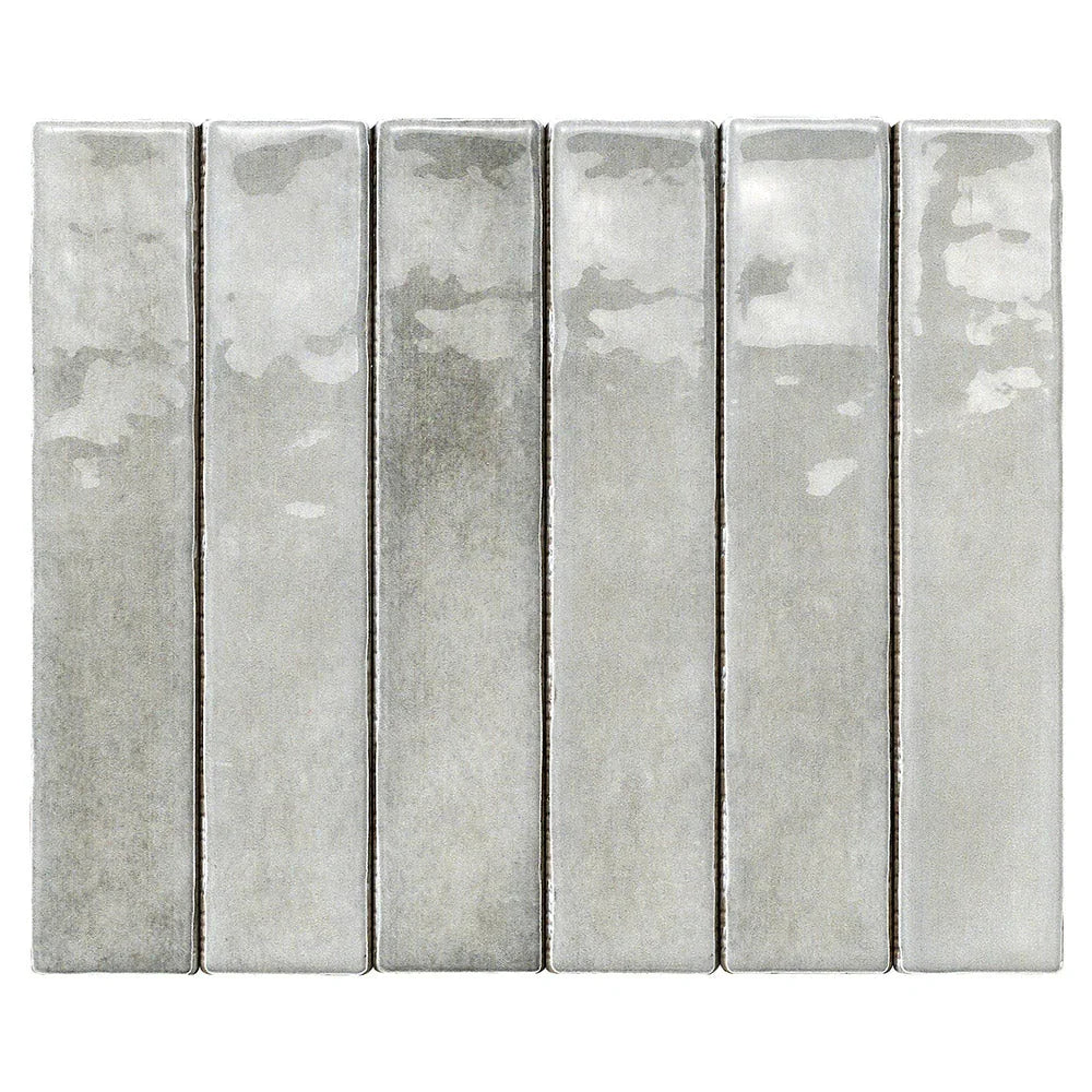 Mallorca Ash Grey 50x250 gloss ceramic wall tile