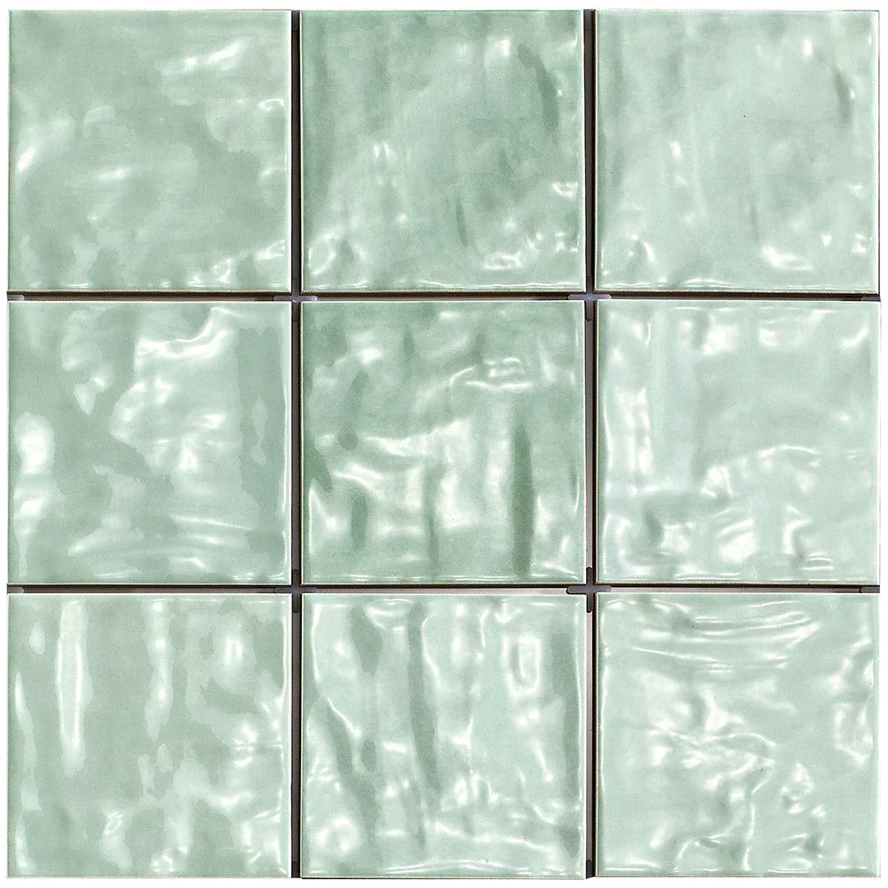 Mallorca Mint 120x120 gloss ceramic wall tile